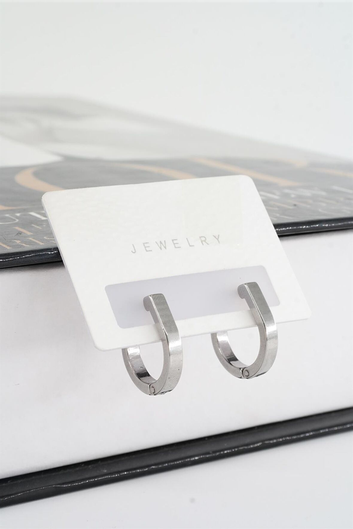 Kadın 316 L Paslanmaz Çelik 2 cm Geometrik Model Küpe