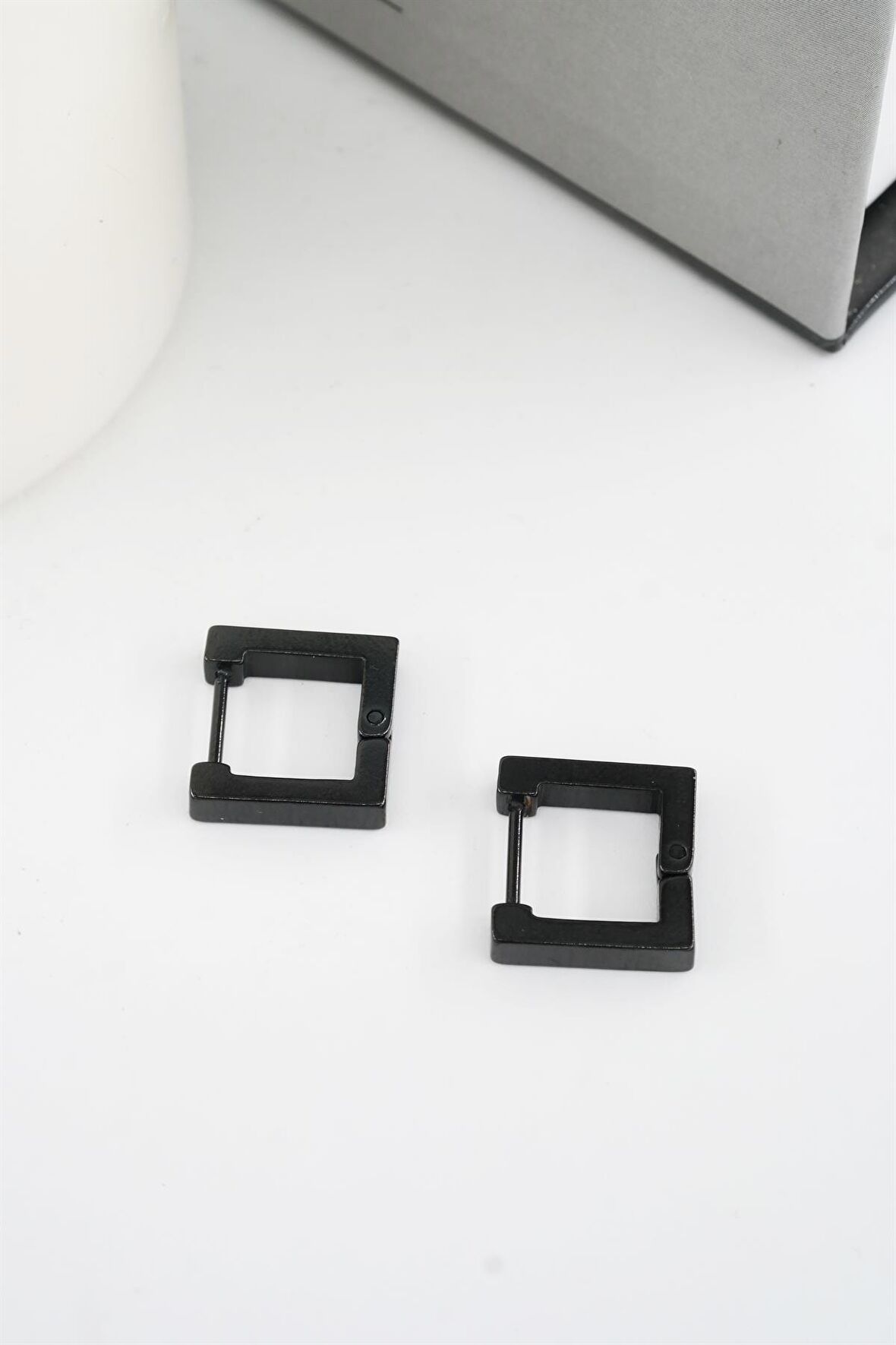 Kadın 316 L Paslanmaz Çelik 1.5 cm Kare Küpe