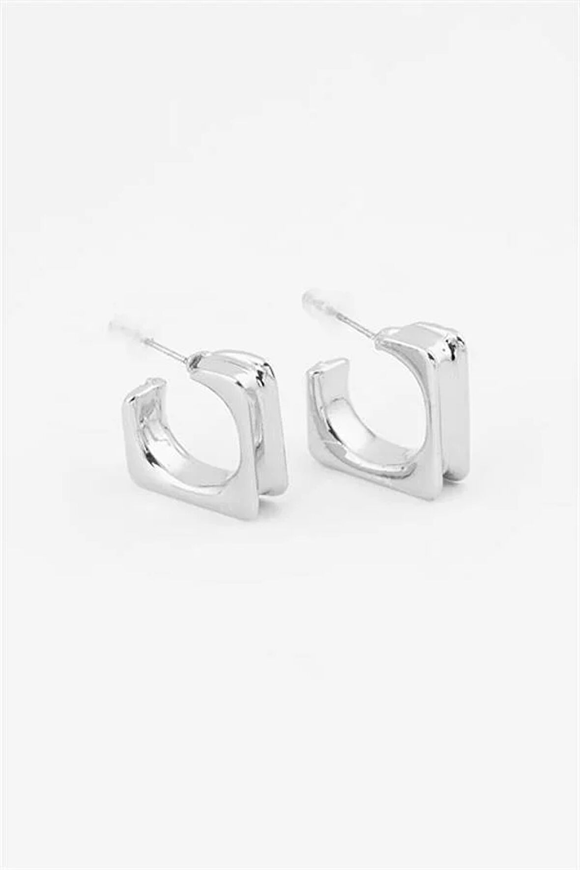 Kadın Özel Tasarım Kare Model 2.5 cm Küpe