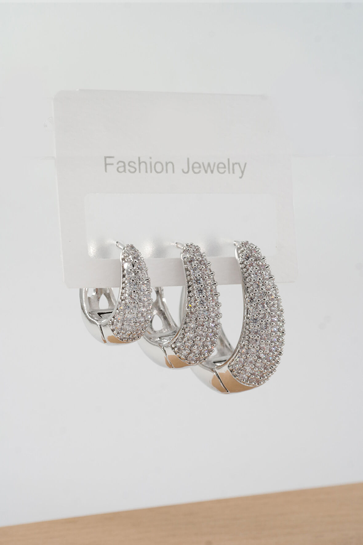 Kadın Vip Seri Zirkon Taşlı 3 Boy 3'lü Küpe Seti ZRK003