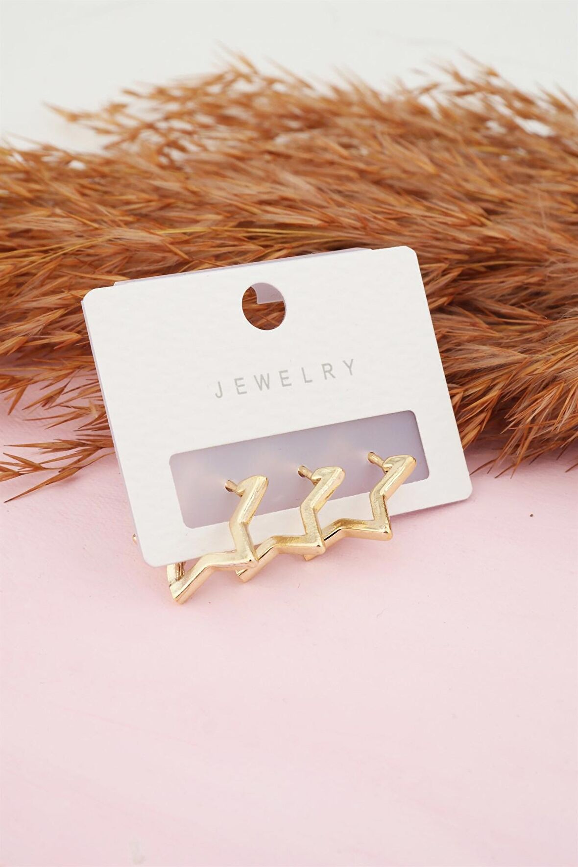 Kadın 3'lü Yıldız Figürlü Zirkon Set Küpe