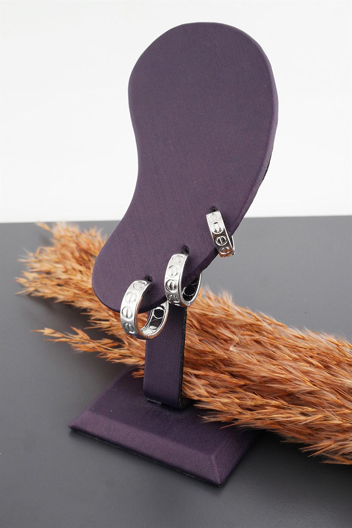 Kadın Basic 3 Boy 3'lü küpe Seti