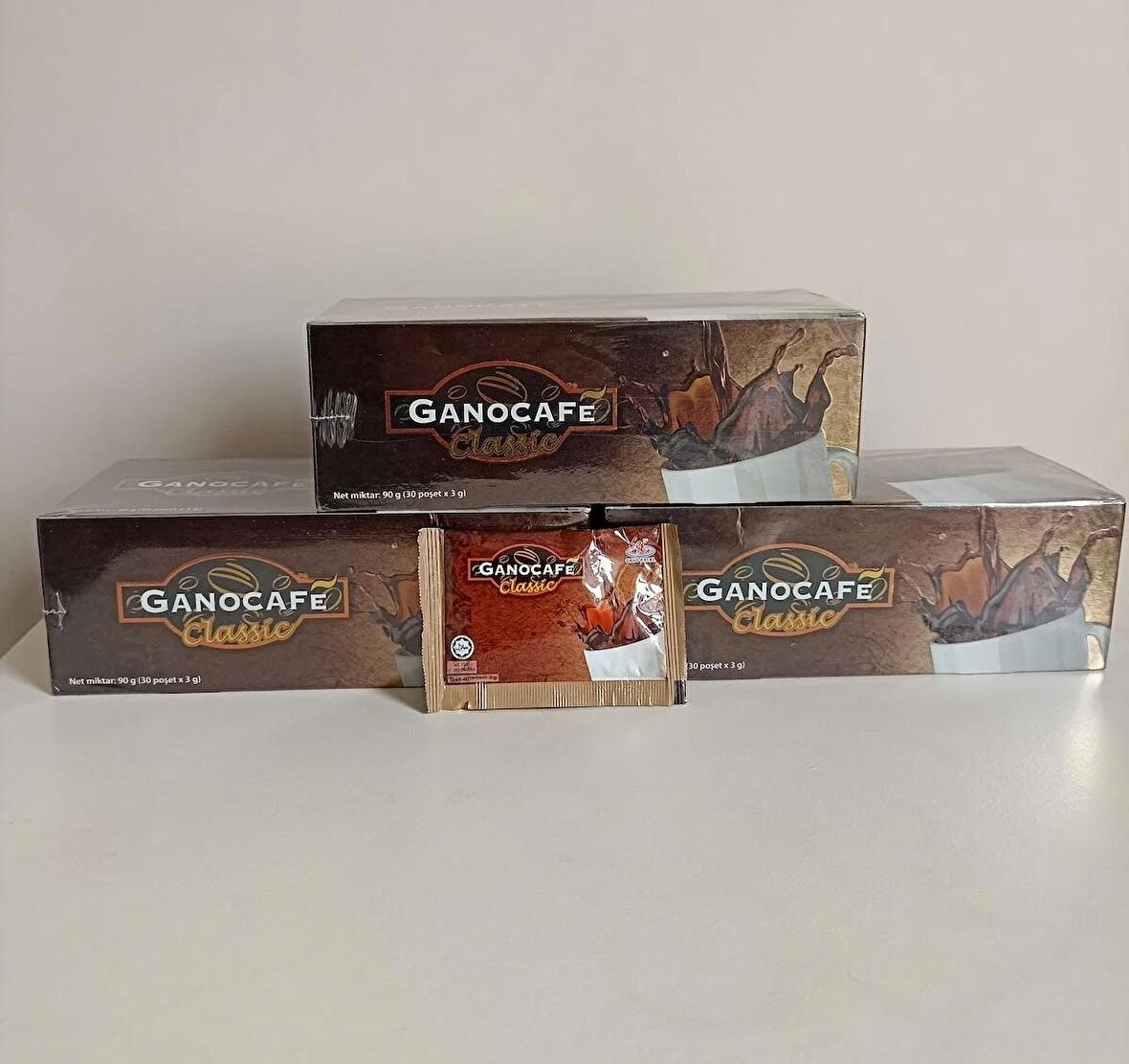 Ganocafe Classıc 3'lü Paket (90 Poşet x 3gr)