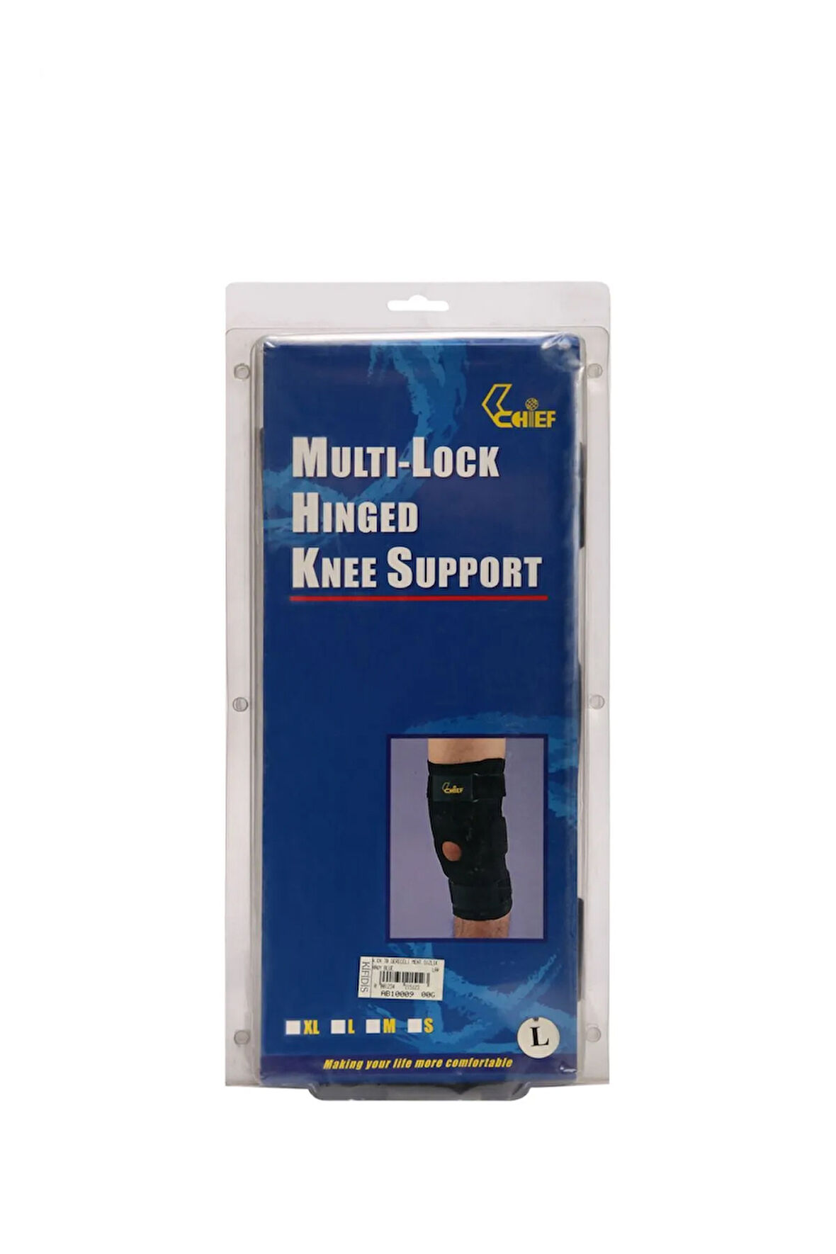 NKN 70 Kfidis-Chf Neopren Dereceli Menteşeli Dizlik Gri-Lacivert - XL