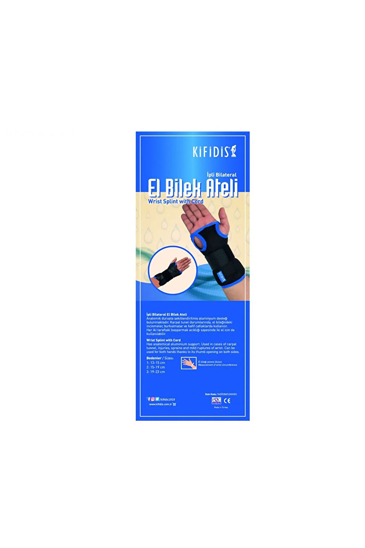 İpli Başparmak Destekli El Bilek Ateli Sag - 1
