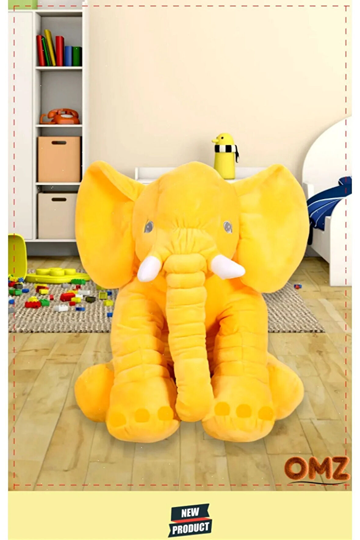 Pelus Oyuncaklar Kiz Erkek Cocuk Oyuncak Ayı Peluş Oyuncak Uyku Arkadaşım Yumuşacık Uyku Fili 85Cm