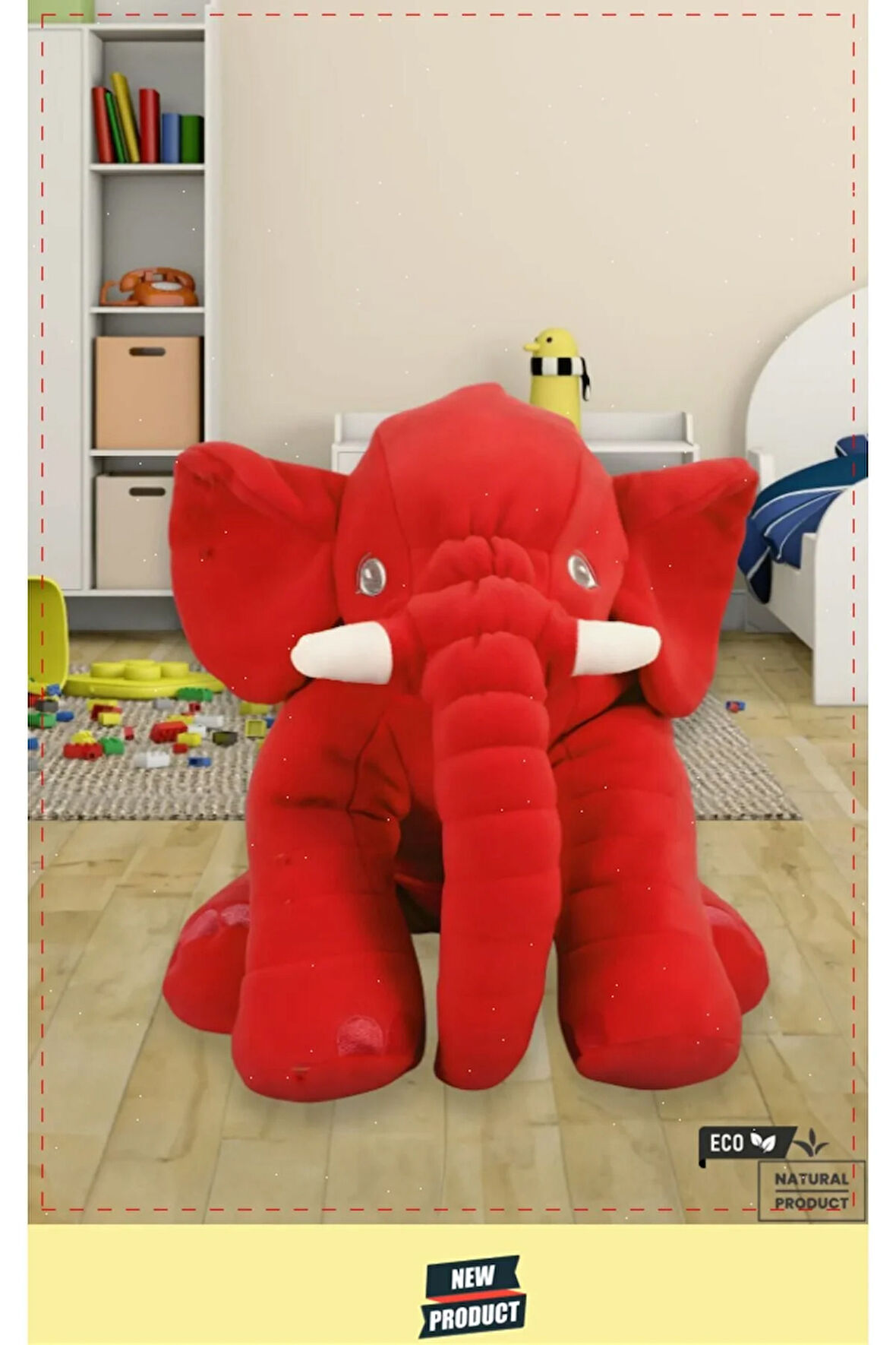 Pelus Oyuncaklar Kiz Erkek Cocuk Oyuncak Ayı Peluş Oyuncak Uyku Arkadaşım Yumuşacık Uyku Fili 85Cm