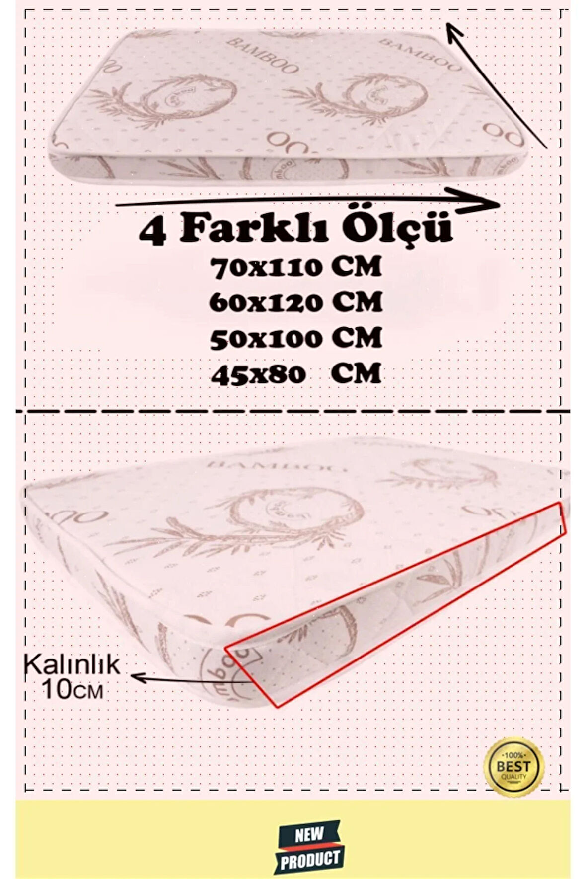 Bamboo Premium Ortopedik Bebek Ve Çocuk Yatağı