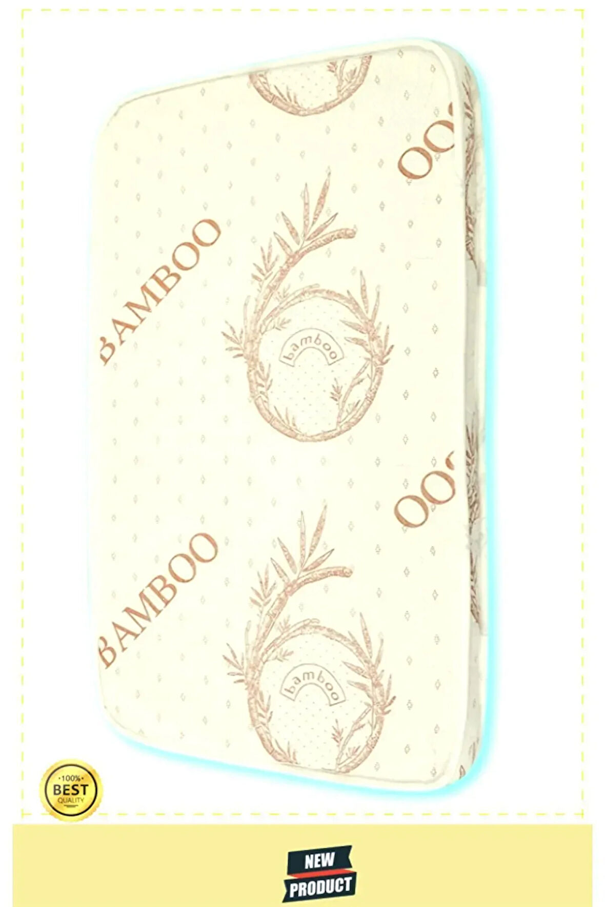 Bamboo Ortopedik Sünger Bebek Çocuk Yatağı Anne Yanı Bebek Yatak