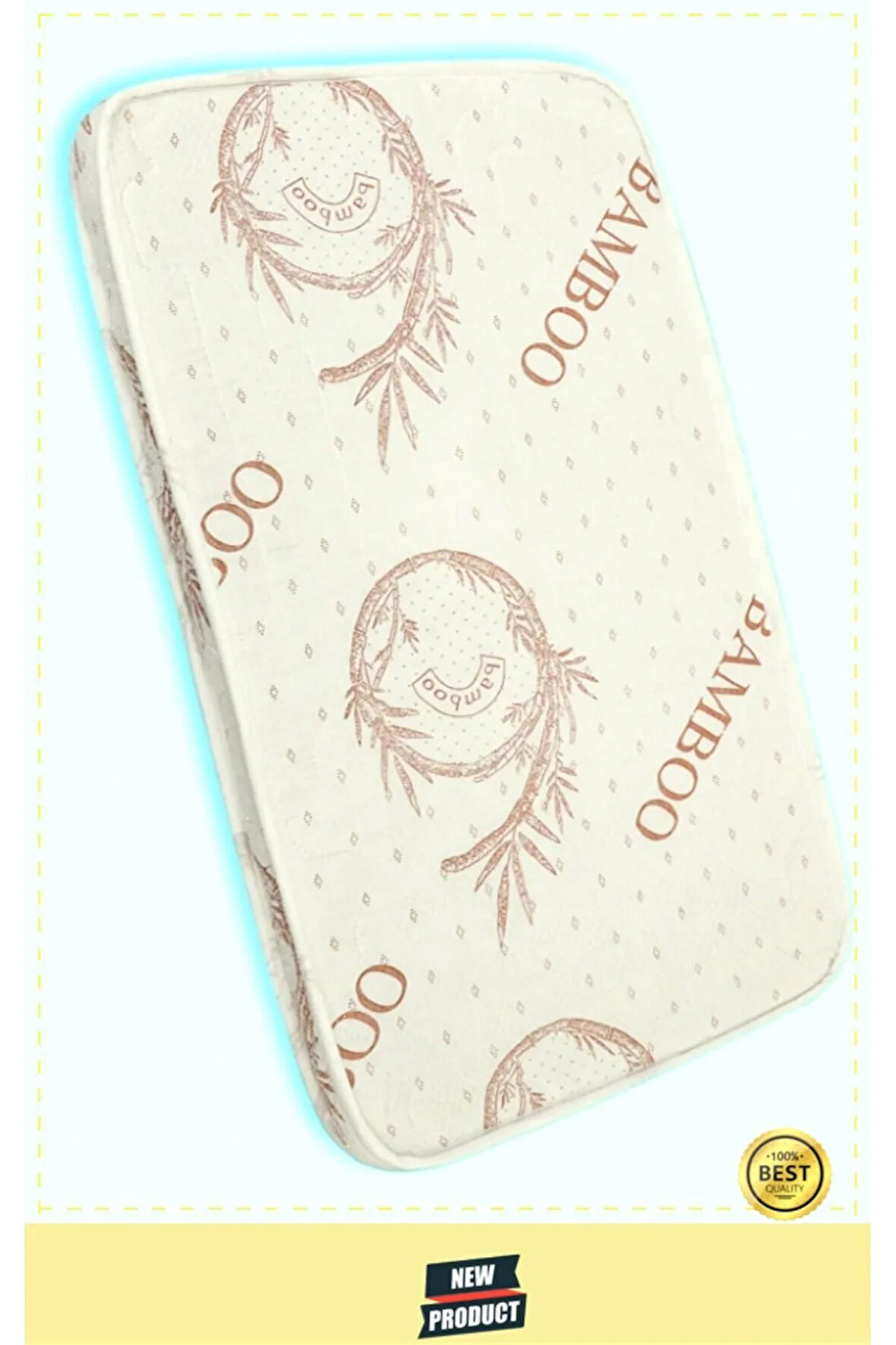 Bambu Konforlu Bebek Park Yatak Ortopedik Sünger Oyun Parkı Yatak Anne Yanı Bebek Yatak