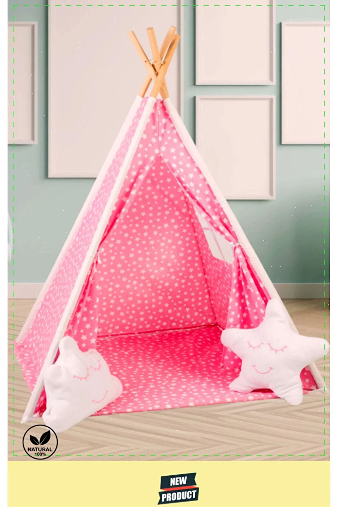 Eğitici Oyun Arkadaşı Kızılderili Pamuklu Çocuk Oyun Çadırı Kutulu Kız Erkek Egitici Oyuncaklar