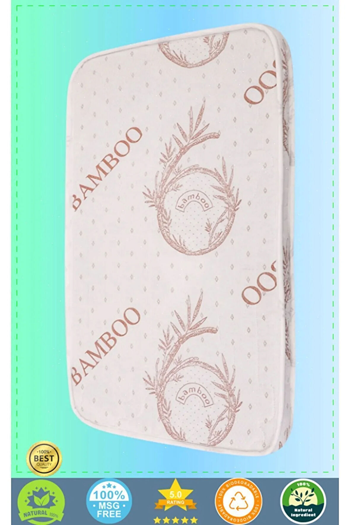 Premium Baby Yatak Ortopedik Bambu Bebek Yatagı Anne Yanı Bebek Yatak