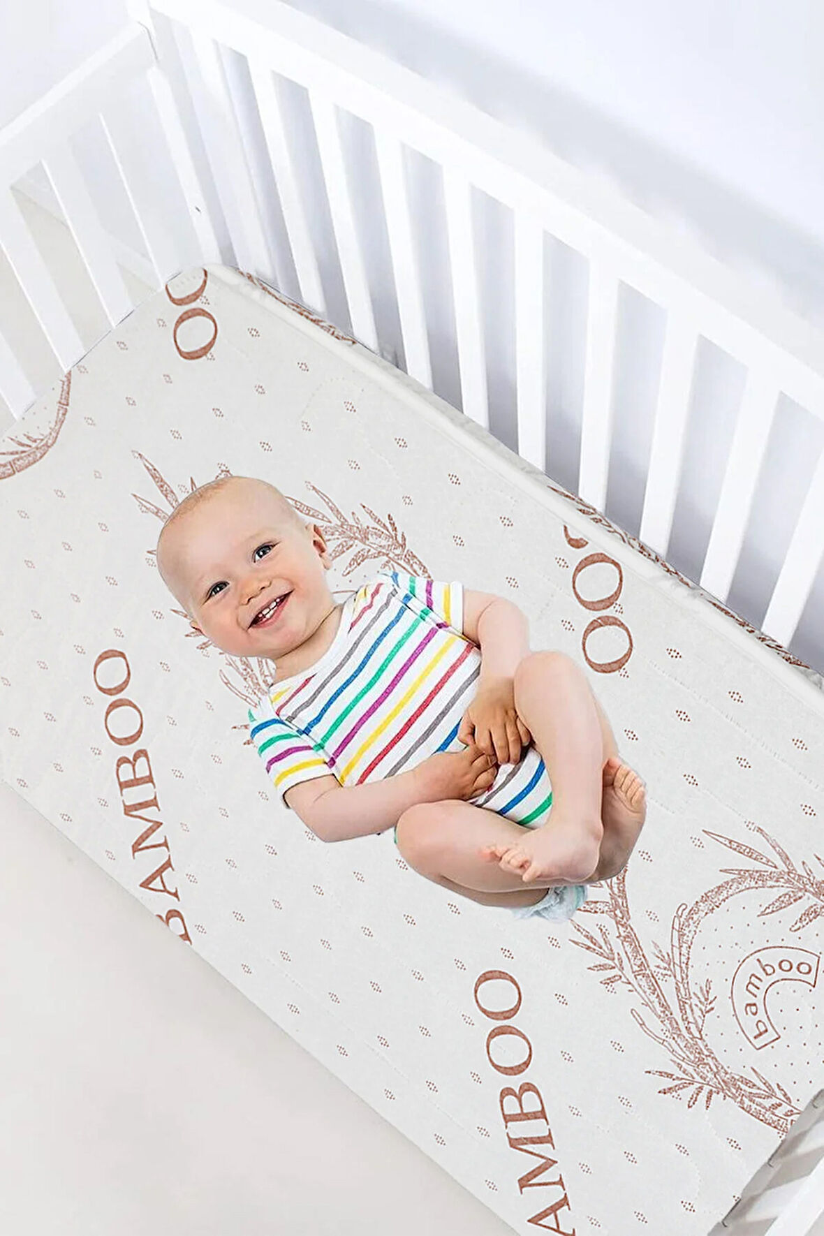 Anne Yanı Bebek Yatağı Bebek Yatak Bambu Ortopedik Oyun Parkı Yatağı Anne Yan 1ADET Bebek Park Yatak