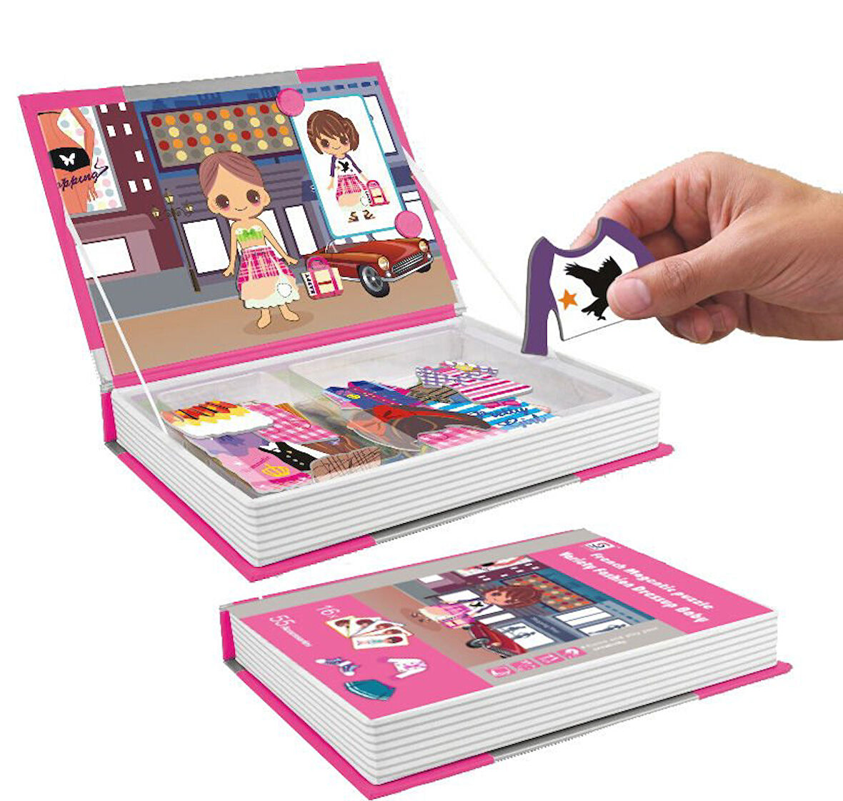 Eğitici Oyuncak Manyetik Puzzle Kitap 71 Parça Kız Erkek Çocuk Eğitici