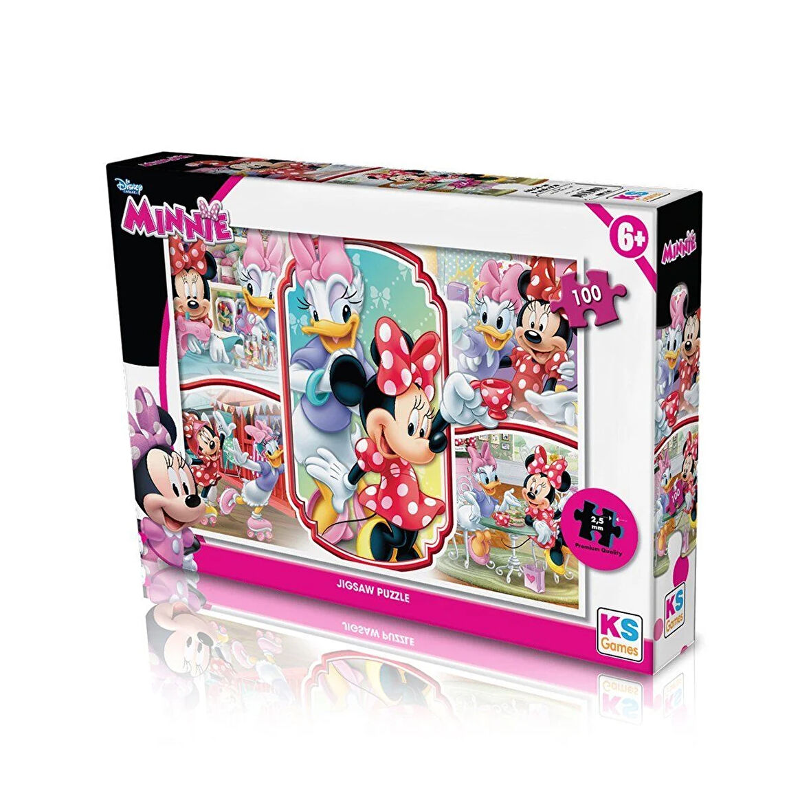 Eğitici Oyuncak MIN714 KS, Minnie 100 Parça Puzzle Kız Erkek Çocuk Eğitici