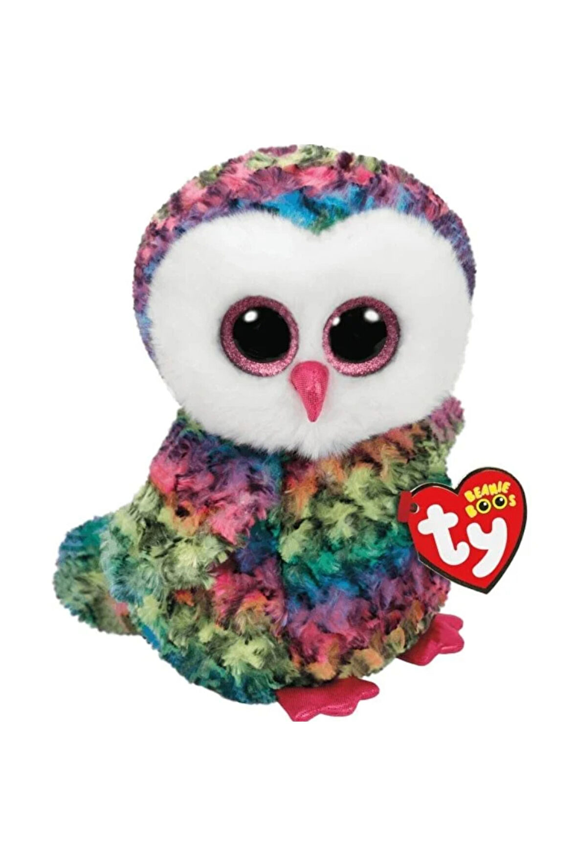Kız Çocuk Oyuncak Erkek Çocuk Oyuncak TY Beanie Boo´s Owen Renkli Baykuş Peluş 15cm Eğitici Oyuncakl