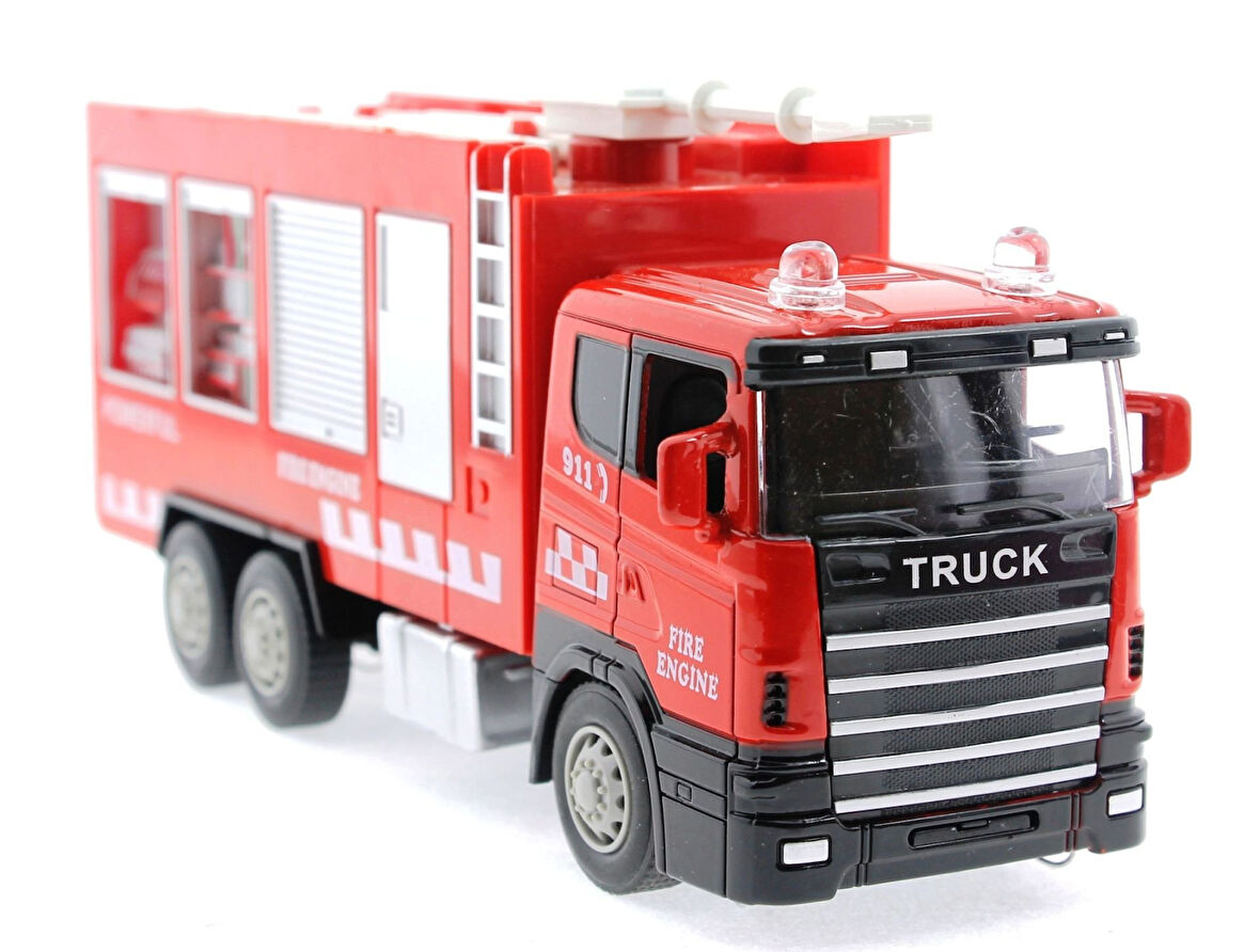 Kız Erkek Çocuk Oyuncak Die Cast Sürtmeli Söndürücü İtfaiye Aracı Kız Erkek Çocuk Eğitici Eğitici Oyunca