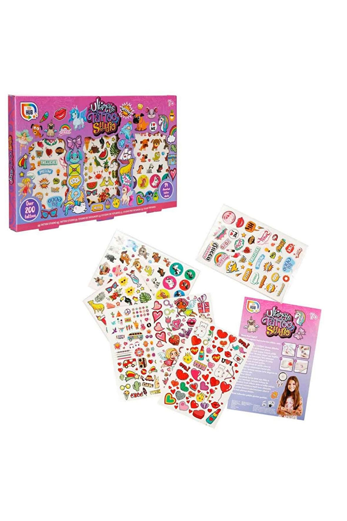 Kız Çocuk Oyuncak Erkek Çocuk Oyuncak Renkli Dövme Seti - S00079108 Eğitici Oyuncaklar