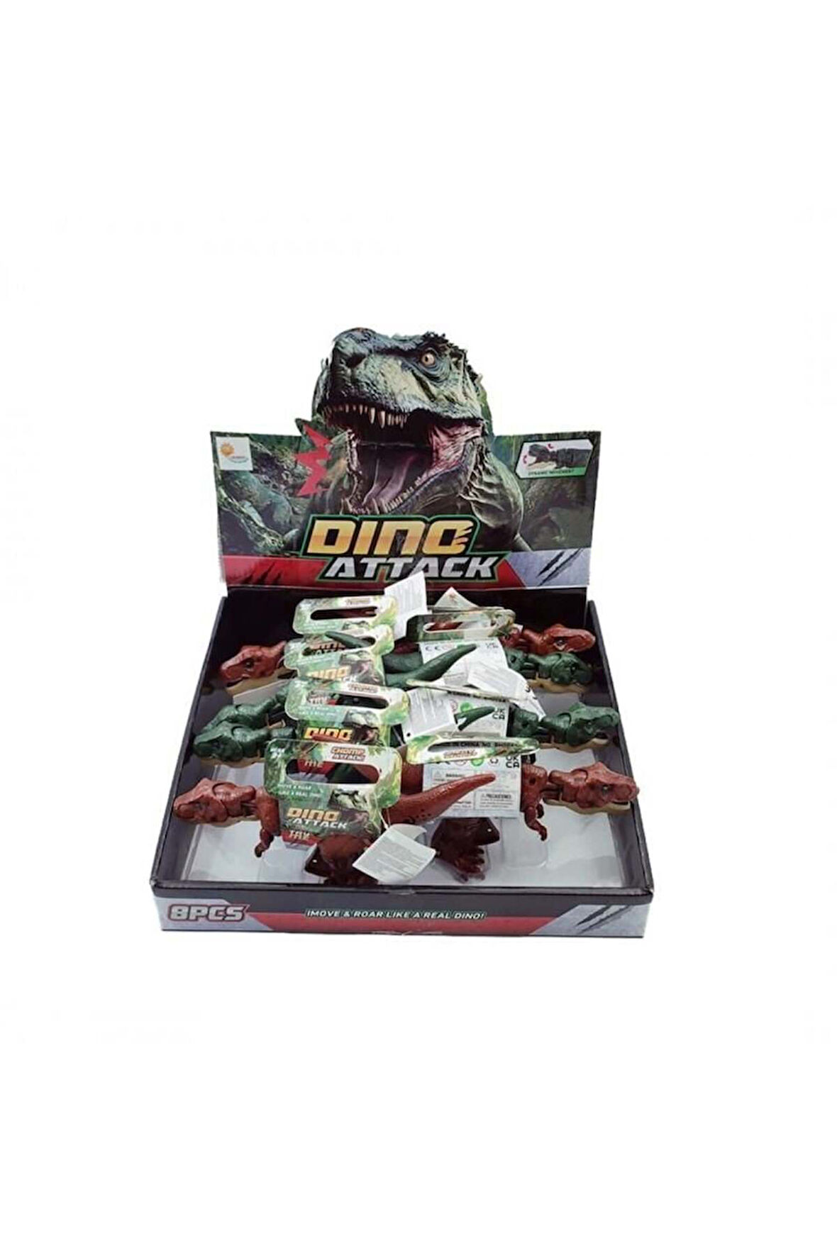 Kız Çocuk Oyuncak Erkek Çocuk Oyuncak KUTUDA SESLİ IŞIKLI DİNOZOR - 1adet Stokta Olan Gönderilir Eği