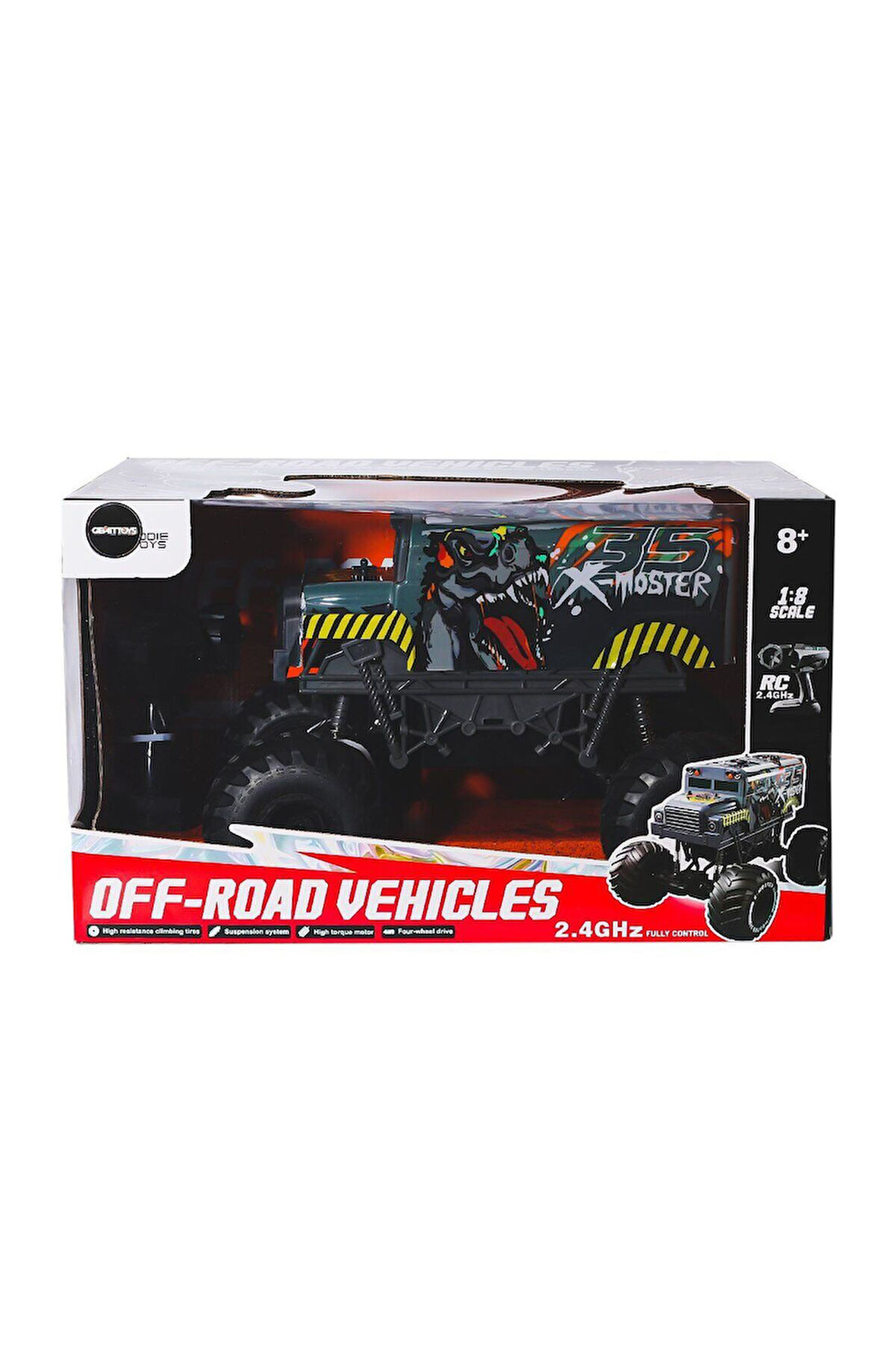 Kız Çocuk Oyuncak Erkek Çocuk Oyuncak UJ99-T203 Kumandalı Off-Road 1:8 Araba -Gepettoys Eğitici Oyun