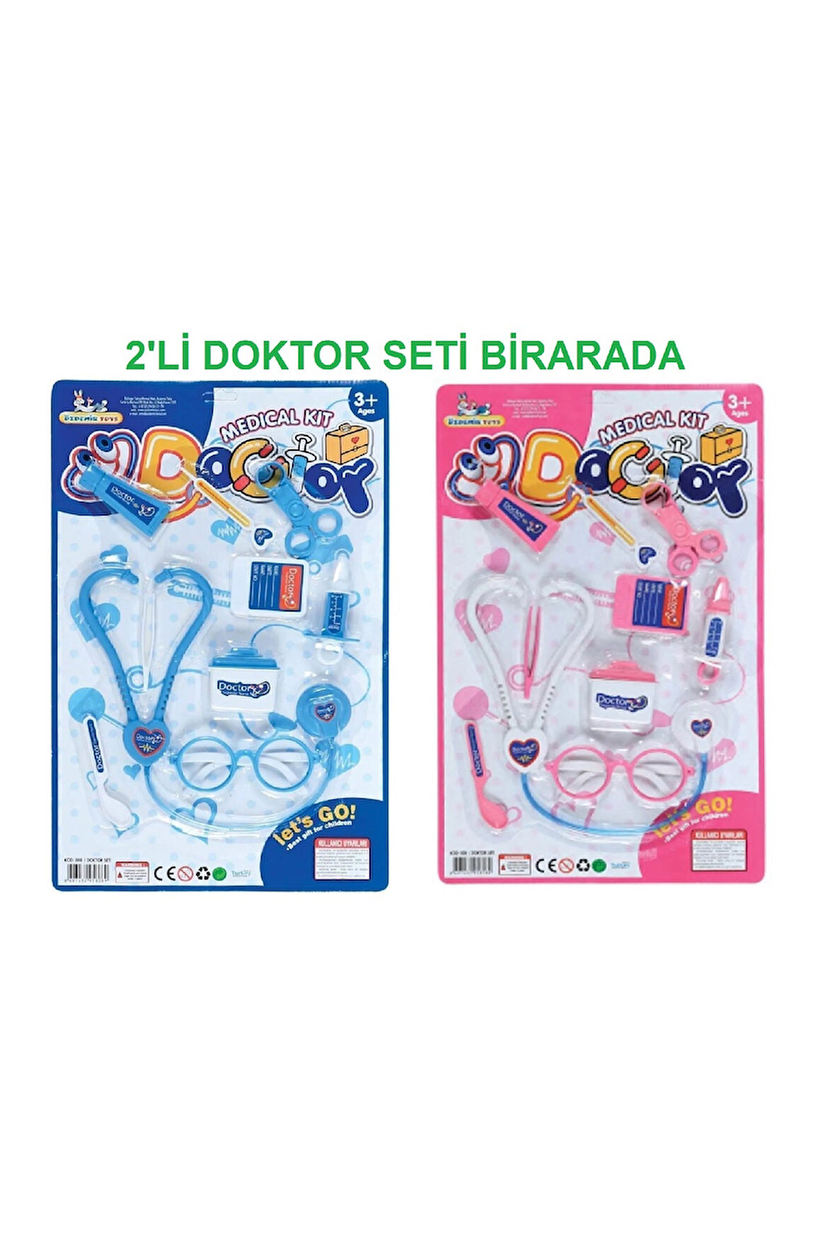 Eğitici Öğretici Çocuk Oyuncaklar Mavi Doktor Seti Pembe Doktor Seti Ikisi Birarada