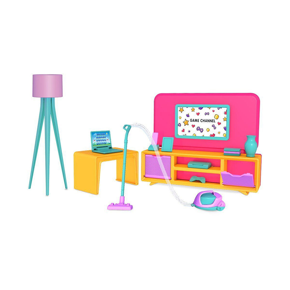 Kız Erkek Çocuk Oyuncak 03717 Dede, Linda'nın Oturma Odası Kız Erkek Çocuk Eğitici