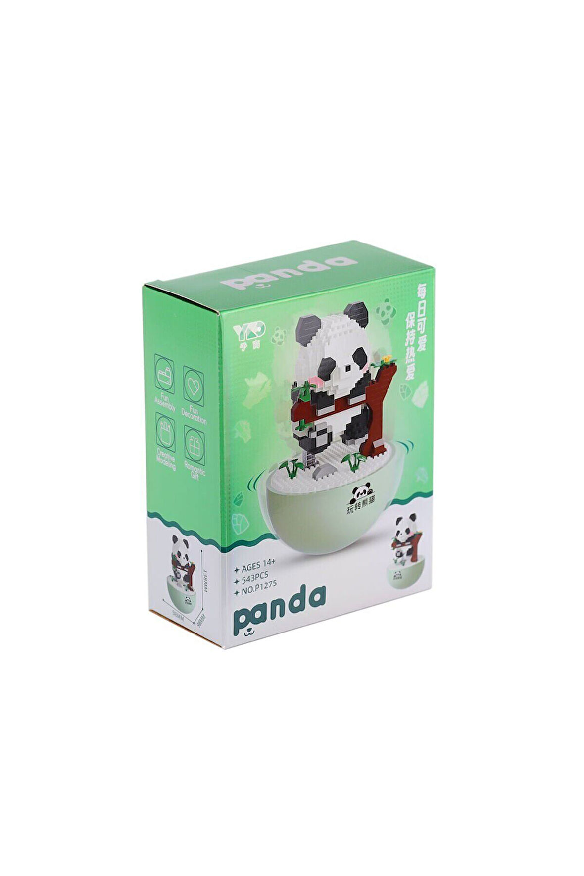 Kız Çocuk Oyuncak Erkek Çocuk Oyuncak P1275 Panlos Panda 543 Parça Blok Seti -Vagon life Eğitici Oyu