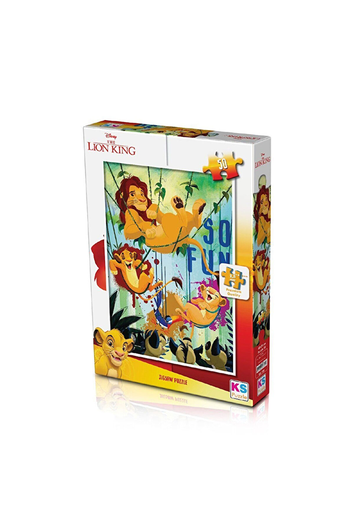 Kız Çocuk Oyuncak Erkek Çocuk Oyuncak LK 709 Puzzle 50 Parça/LION KING PUZZLE Eğitici Oyuncaklar