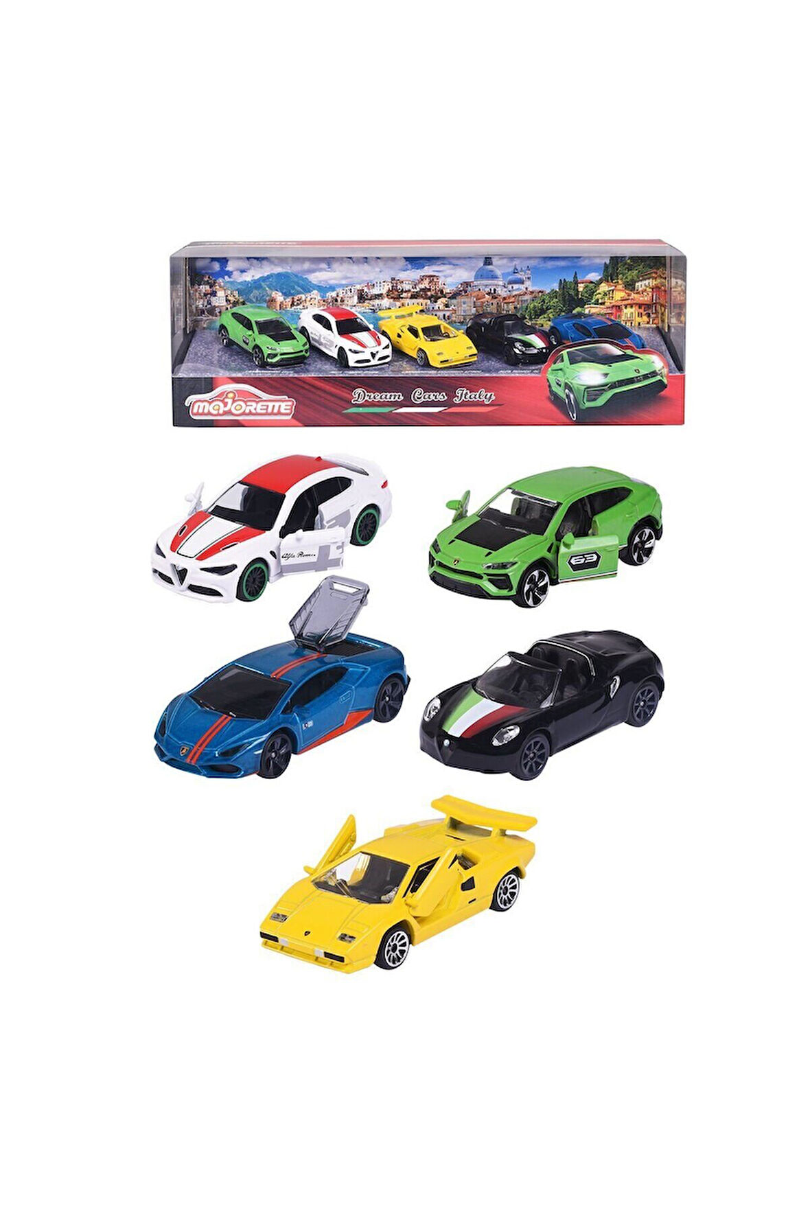 Kız Çocuk Oyuncak Erkek Çocuk Oyuncak 212053178 Majorette Dream Italy Araba 5 Parça Eğitici Oyuncakl