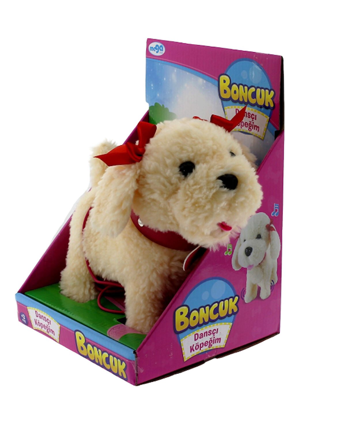 Eğlenceli Oyuncak Yürüme Arkadaşım Peluş Köpek Latte Kız Erkek Çocuk Eğitici