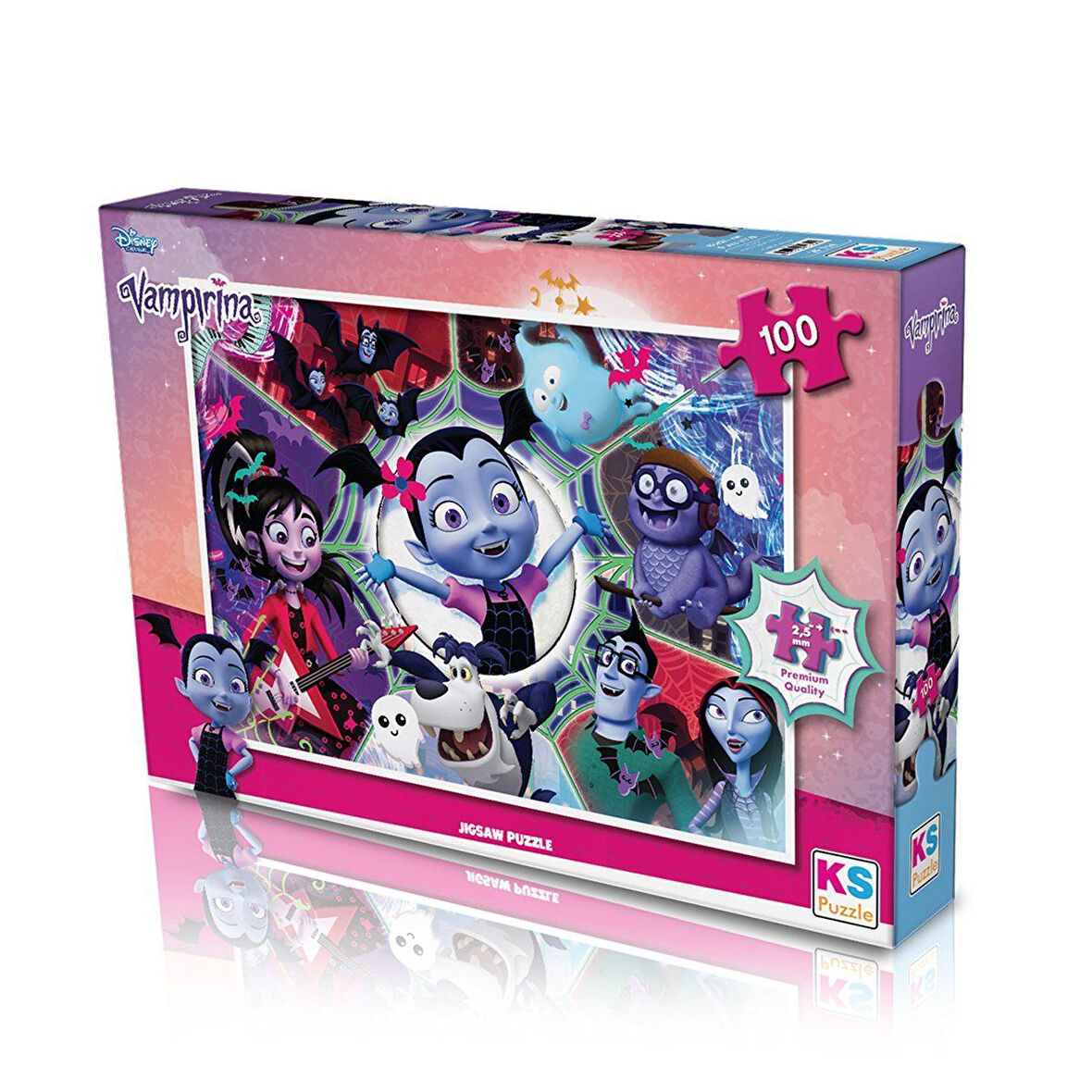 Eğlenceli Oyuncak VP714 KS Vampirina / 100 Parça Puzzle Kız Erkek Çocuk Eğitici