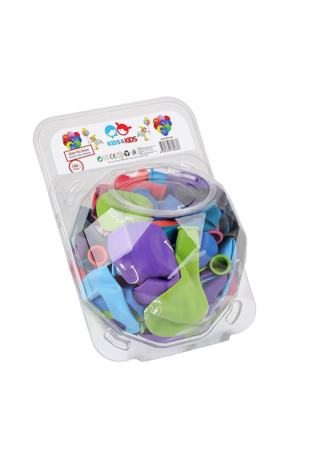 Kız Çocuk Oyuncak Erkek Çocuk Oyuncak STR-132 Gülenyüz Balon 100lü Eğitici Oyuncaklar