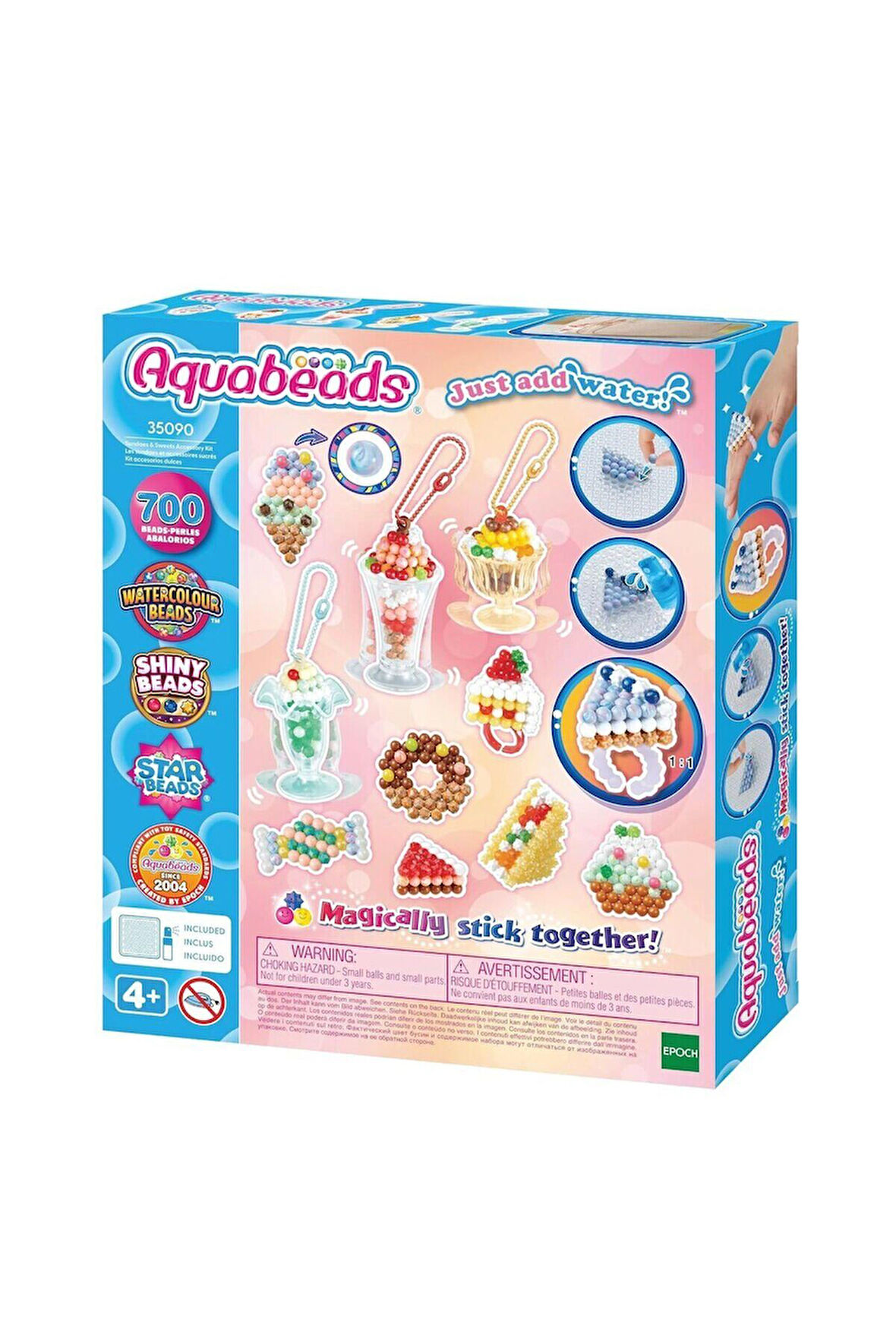 Kız Çocuk Oyuncak Erkek Çocuk Oyuncak 35090 AquaBeads Dondurma ve Tatlı Aksesuar Kiti - 700 parça +4