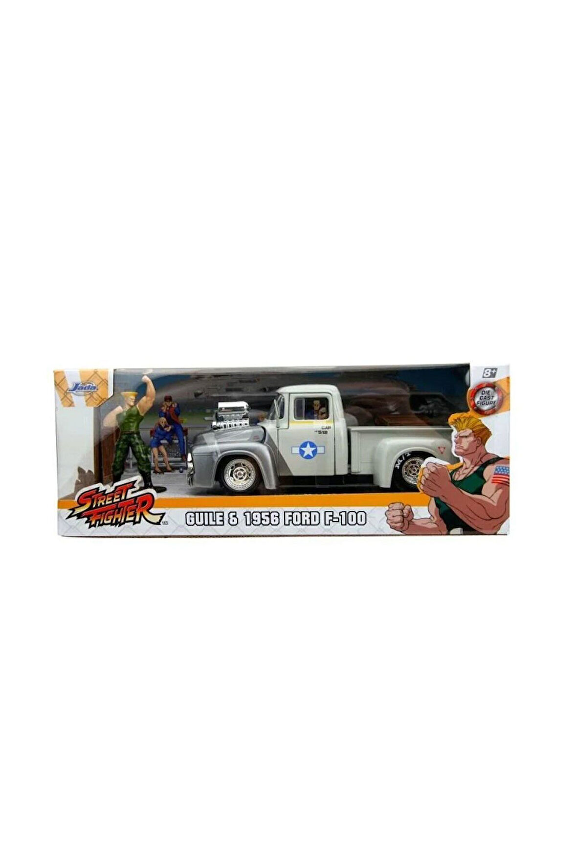 Kız Çocuk Oyuncak Erkek Çocuk Oyuncak 253255057 Jada Street Fighter 1956 Ford Pickup 1:24 Eğitici Oy
