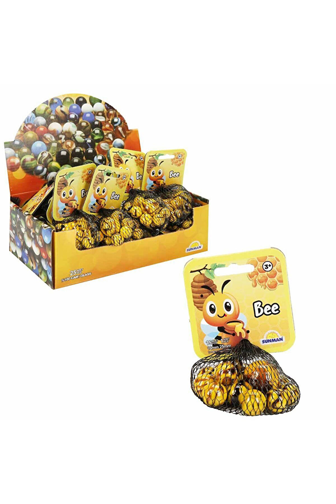 Kız Çocuk Oyuncak Erkek Çocuk Oyuncak 3766 Misket Bee Filede Eğitici Oyuncaklar