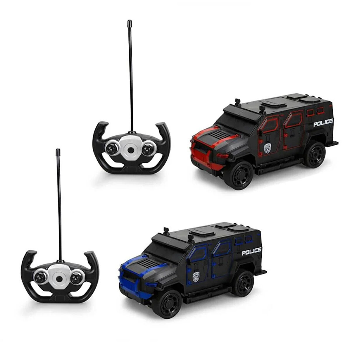 Öğretici Oyuncak Prestij Oyuncak Polis Seti Siyah Kız Erkek Çocuk Eğitici