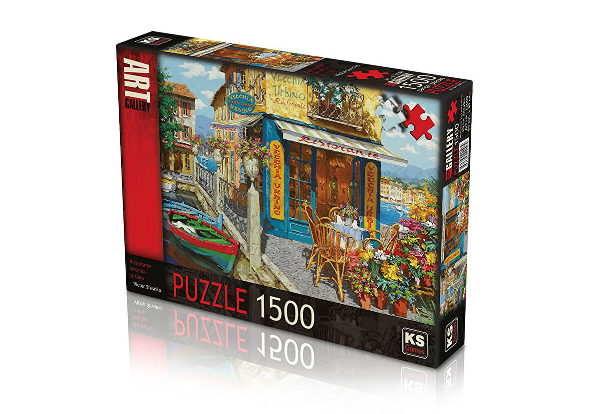Eğlenceli Oyuncak KS Puzzle 1500 Parça Ristorante Vecchia Urbino Kız Erkek Çocuk Eğitici Eğitici O