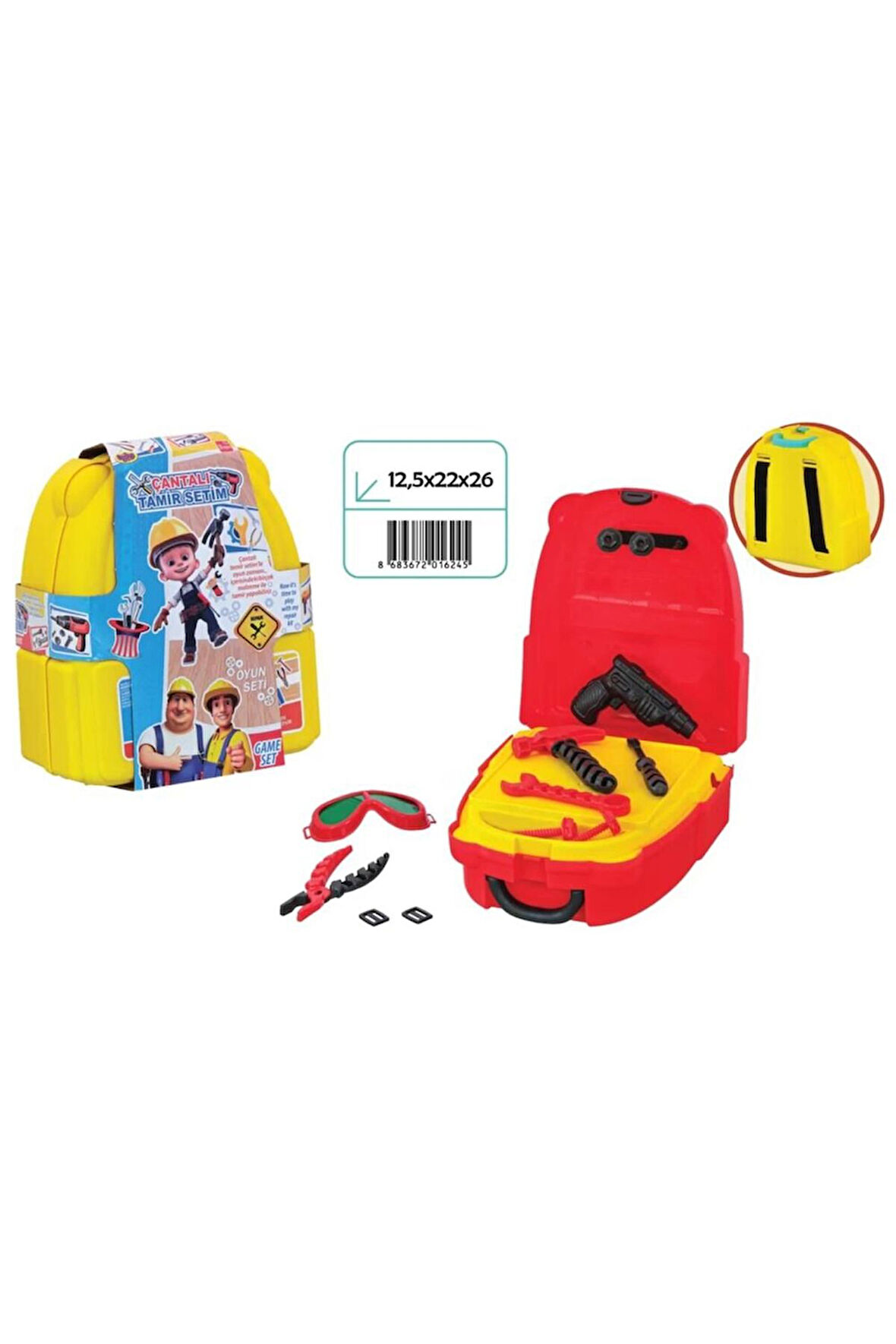 Kız Çocuk Oyuncak Erkek Çocuk Oyuncak SIRT ÇANTALI TAMİR SETİ Eğitici Oyuncaklar