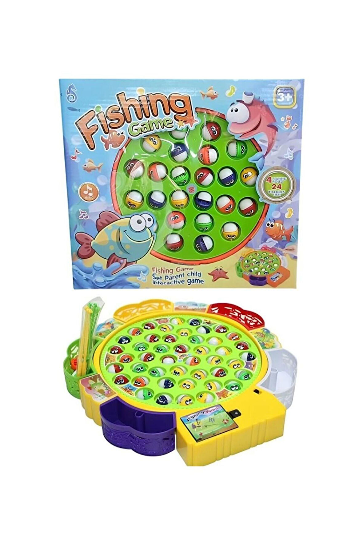 Kız Çocuk Oyuncak Erkek Çocuk Oyuncak KUTULU PİLLİ BALIK OYUNU Eğitici Oyuncaklar