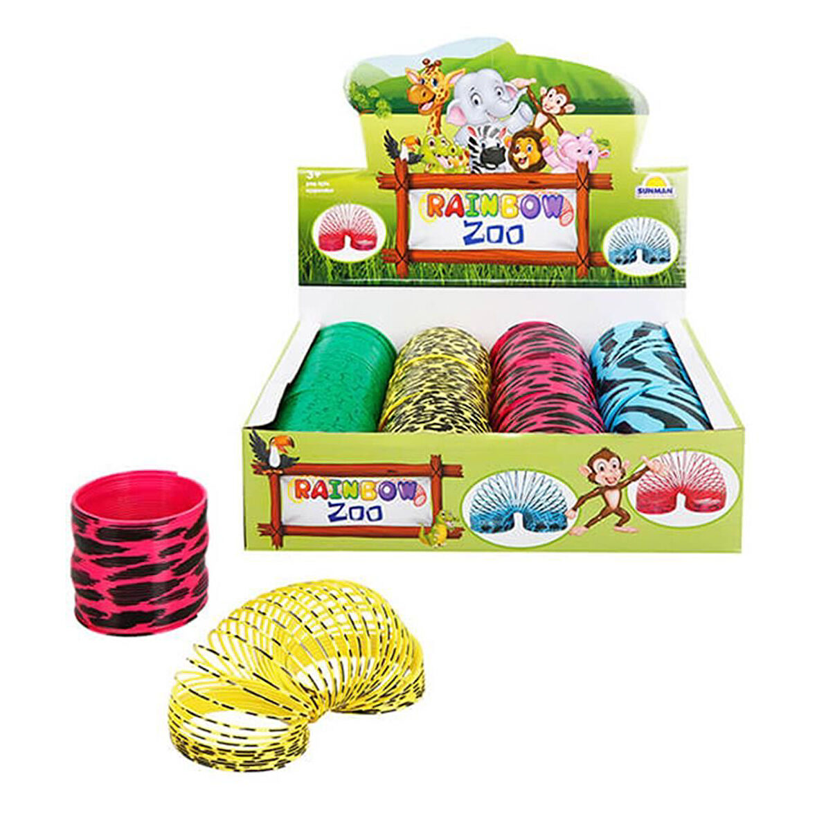 Kız Erkek Çocuk Oyuncak Rainbow Vahşi Hayvan Desenli Stres Yayı Kız Erkek Çocuk Eğiticil