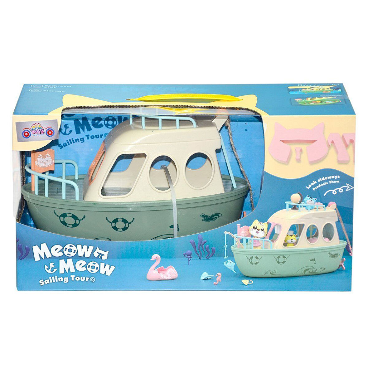 Kız Erkek Çocuk Oyuncak HY-089C3 Meow Meow Tekne -Ayatoys Kız Erkek Çocuk Eğitici