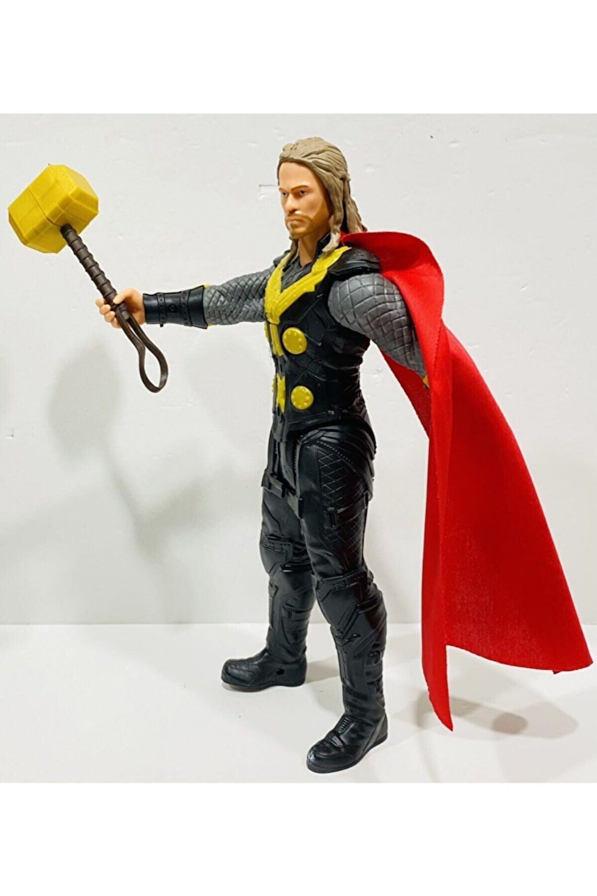 Eğitici Öğretici Çocuk Oyuncaklar The Thor Çekiç Li Karakter Figür Oyuncak 30Cm Işık Ve Ses