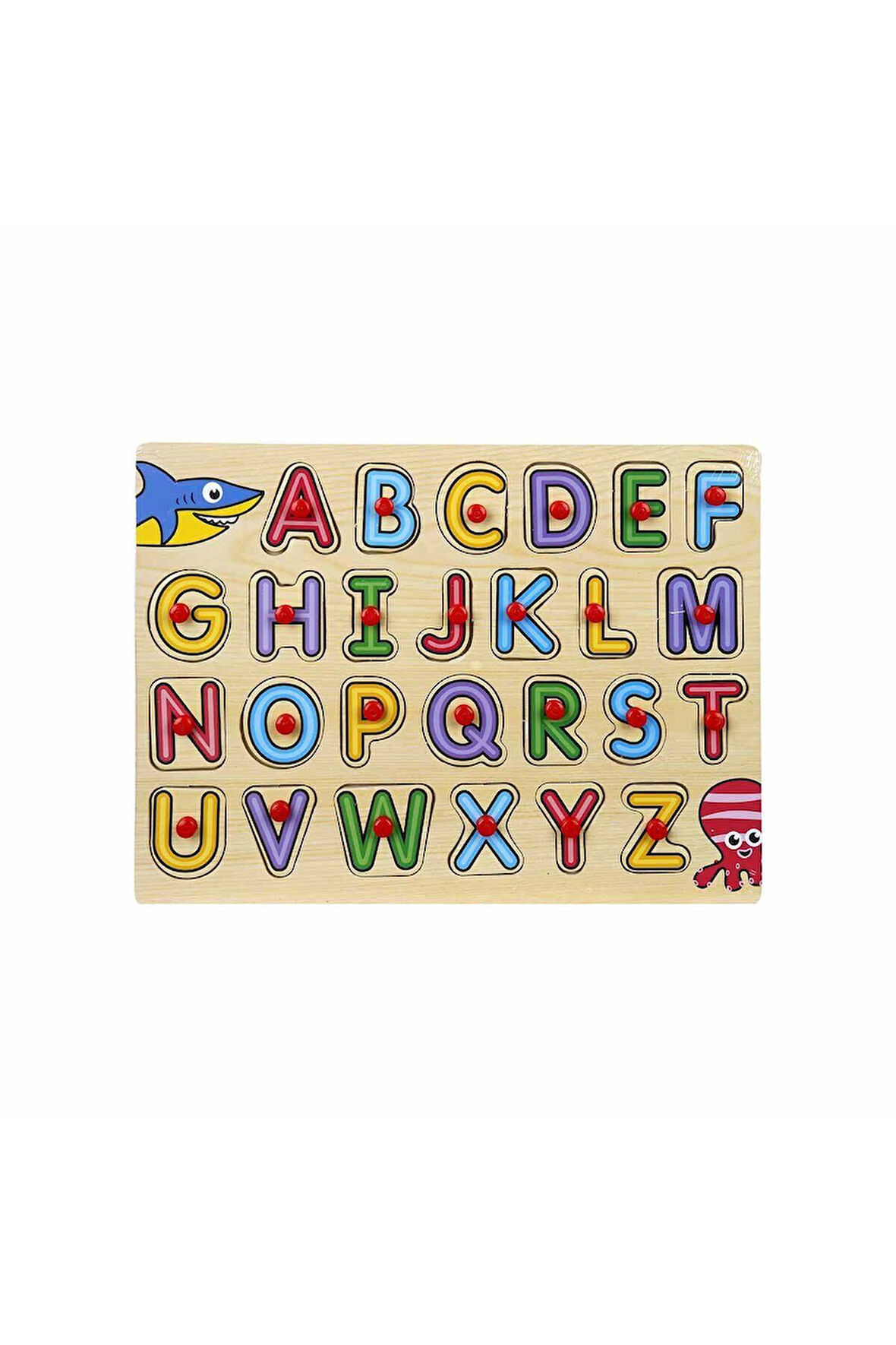 Kız Çocuk Oyuncak Erkek Çocuk Oyuncak 130443 Ahşap Raptiyeli Bultak Alfabe Eğitici Oyuncaklar