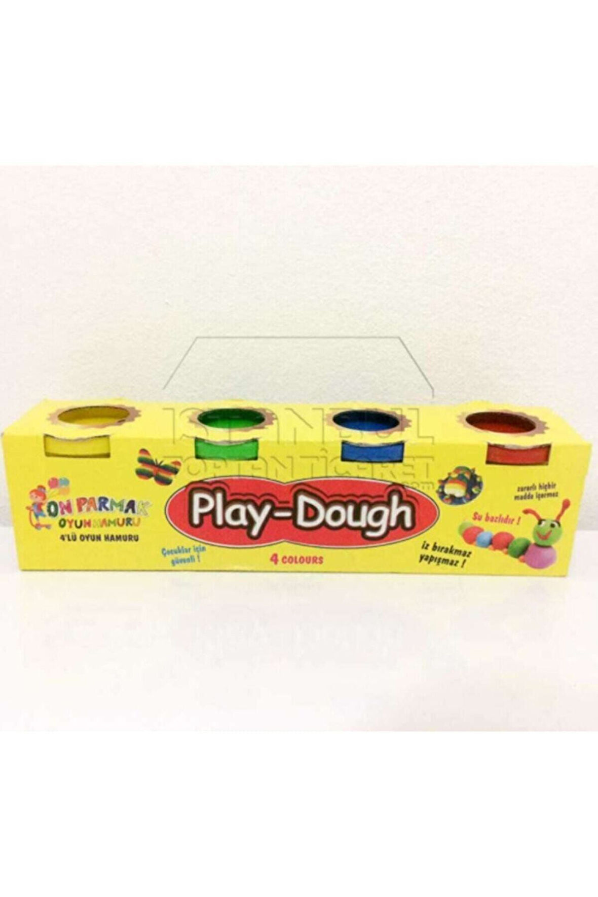 Eğitici Öğretici Çocuk Oyuncaklar Oyun Hamuru 4'lü (Subazlı Ve Zararsız)