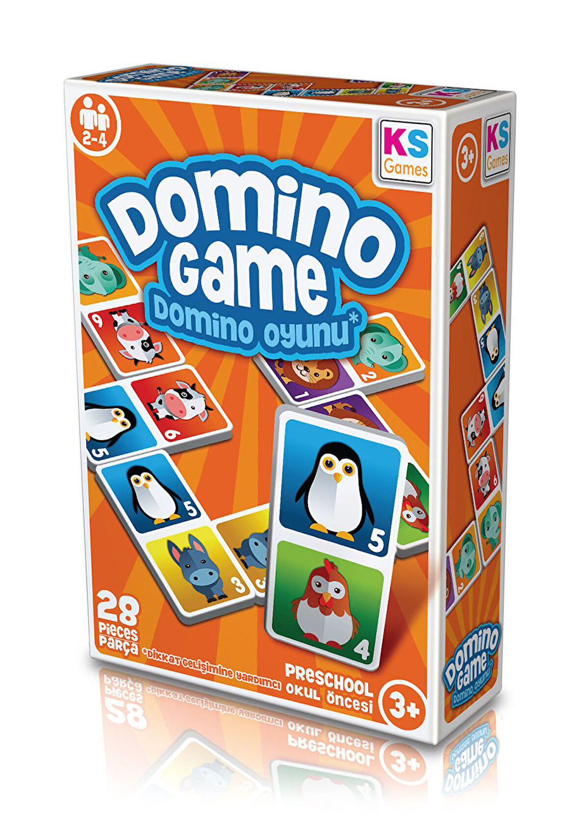 Eğitici Oyuncak KS Games Eğitici Oyunlar Domino Oyunu Kız Erkek Çocuk Eğitici
