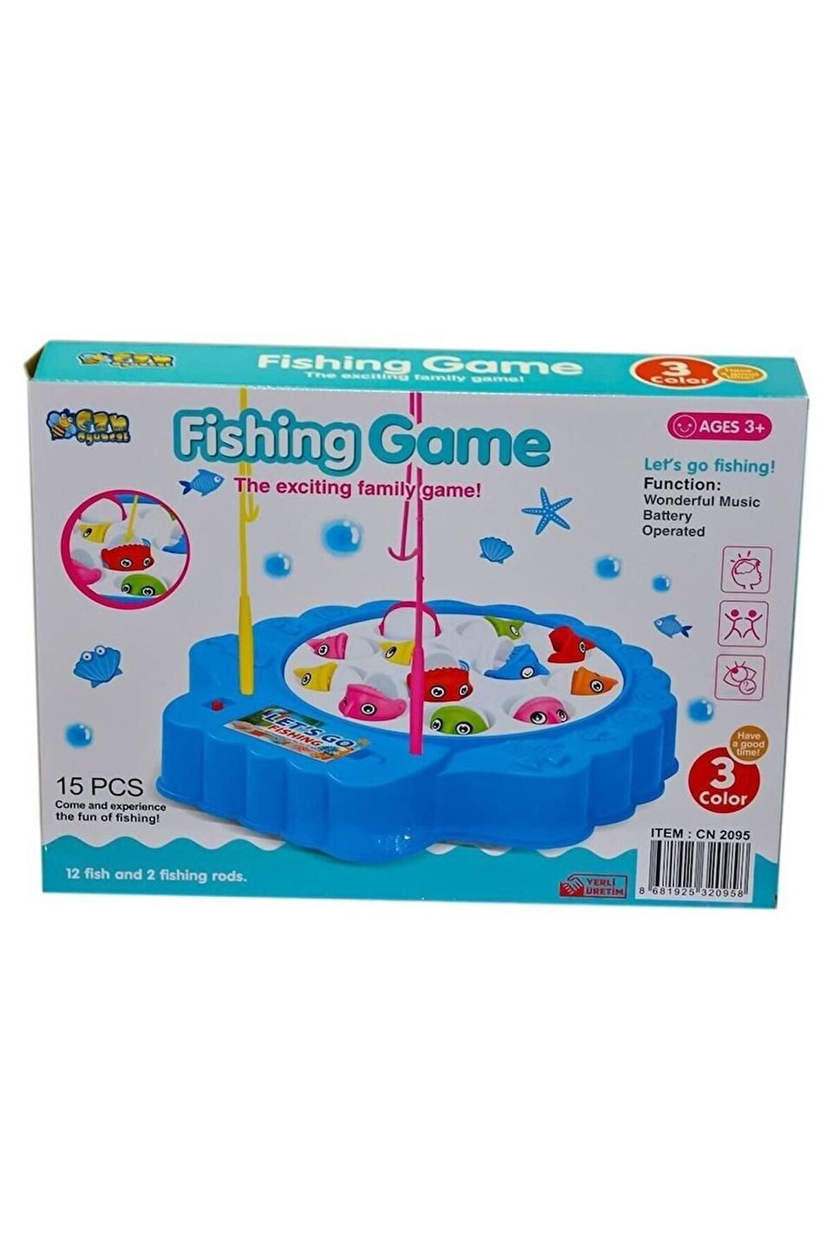 Kız Çocuk Oyuncak Erkek Çocuk Oyuncak KUTULU PİLLİ BALIK OYUNU Eğitici Oyuncaklar