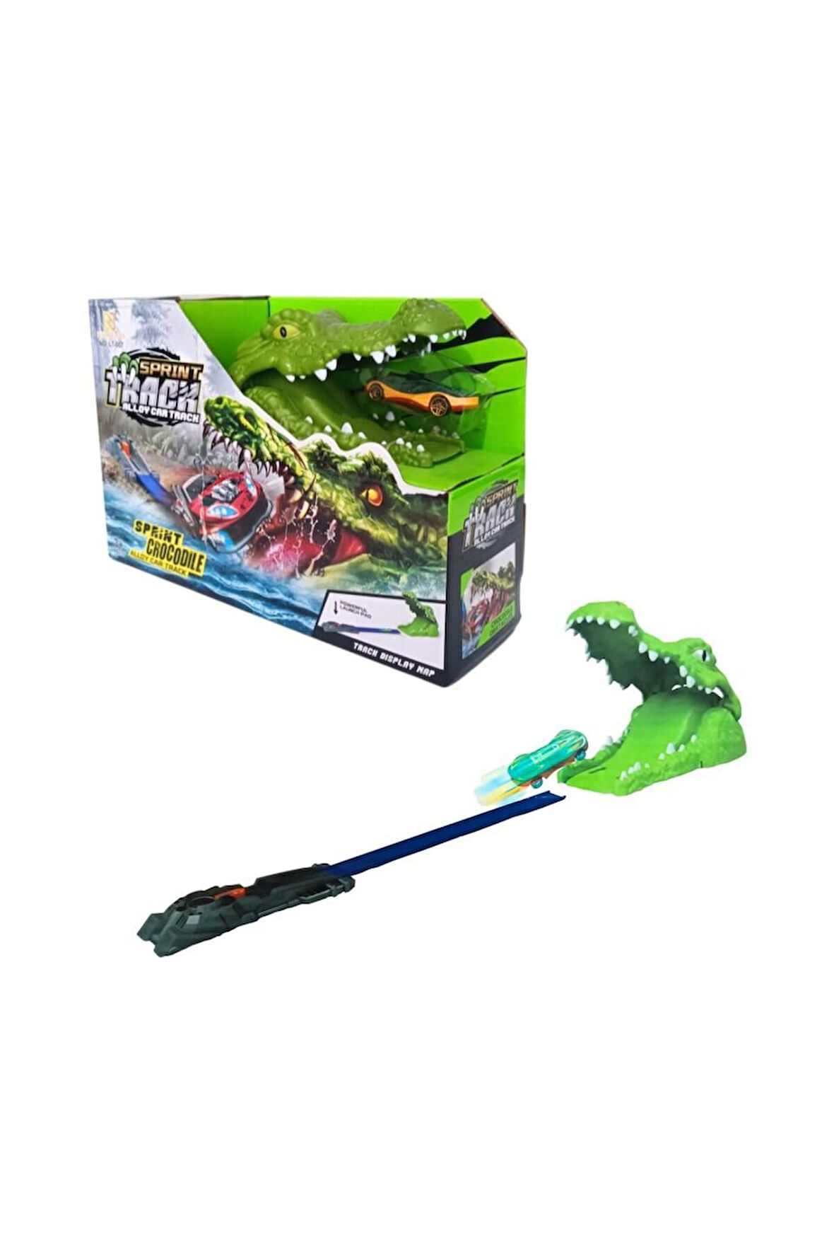 Kız Çocuk Oyuncak Erkek Çocuk Oyuncak TİMSAH AĞIZ FIRLATMALI ARABA SETİ Eğitici Oyuncaklar