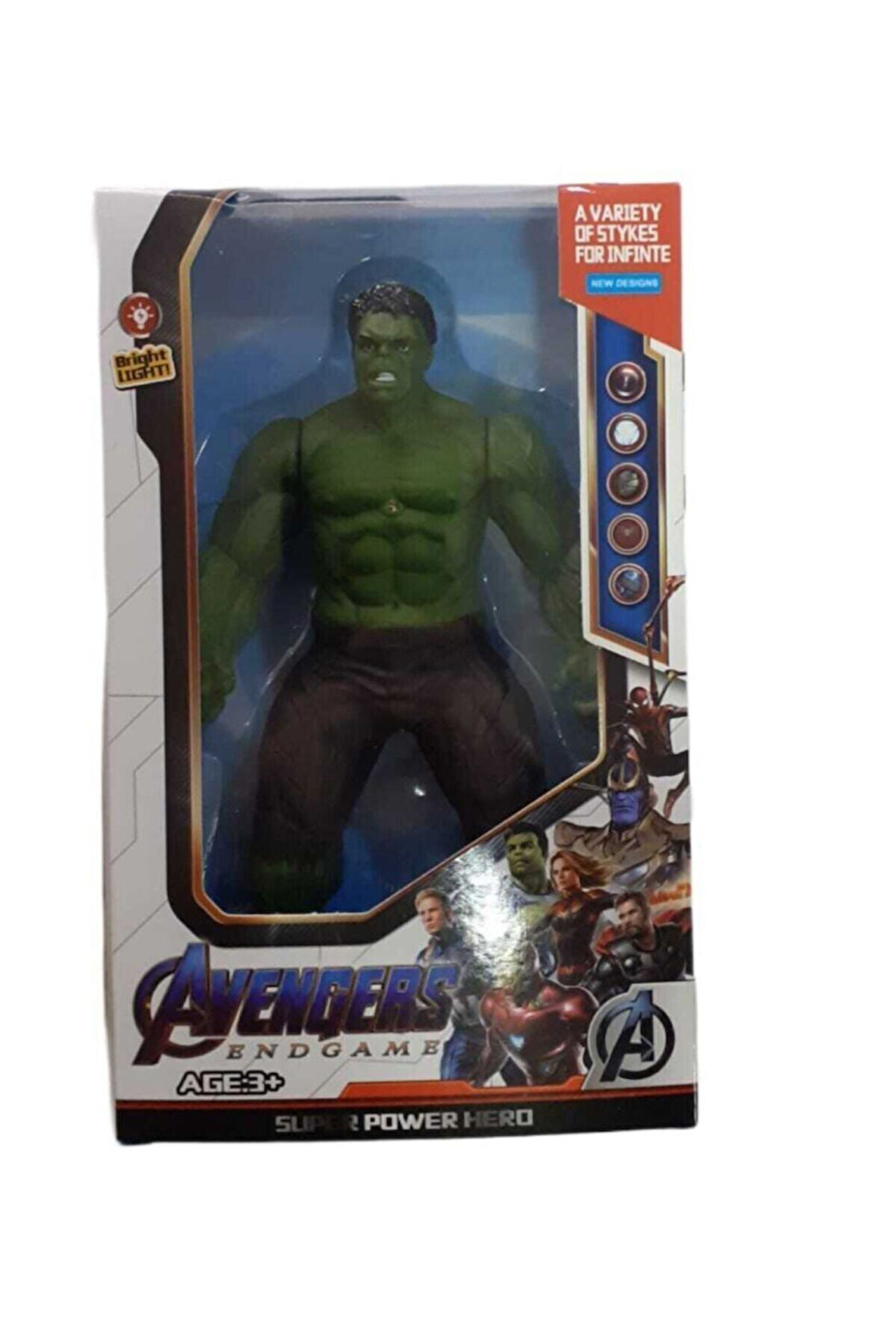 Eğitici Öğretici Çocuk Oyuncaklar Süper Kahraman Yeşil Dev Adam Işıklı Hulk Rs1920810