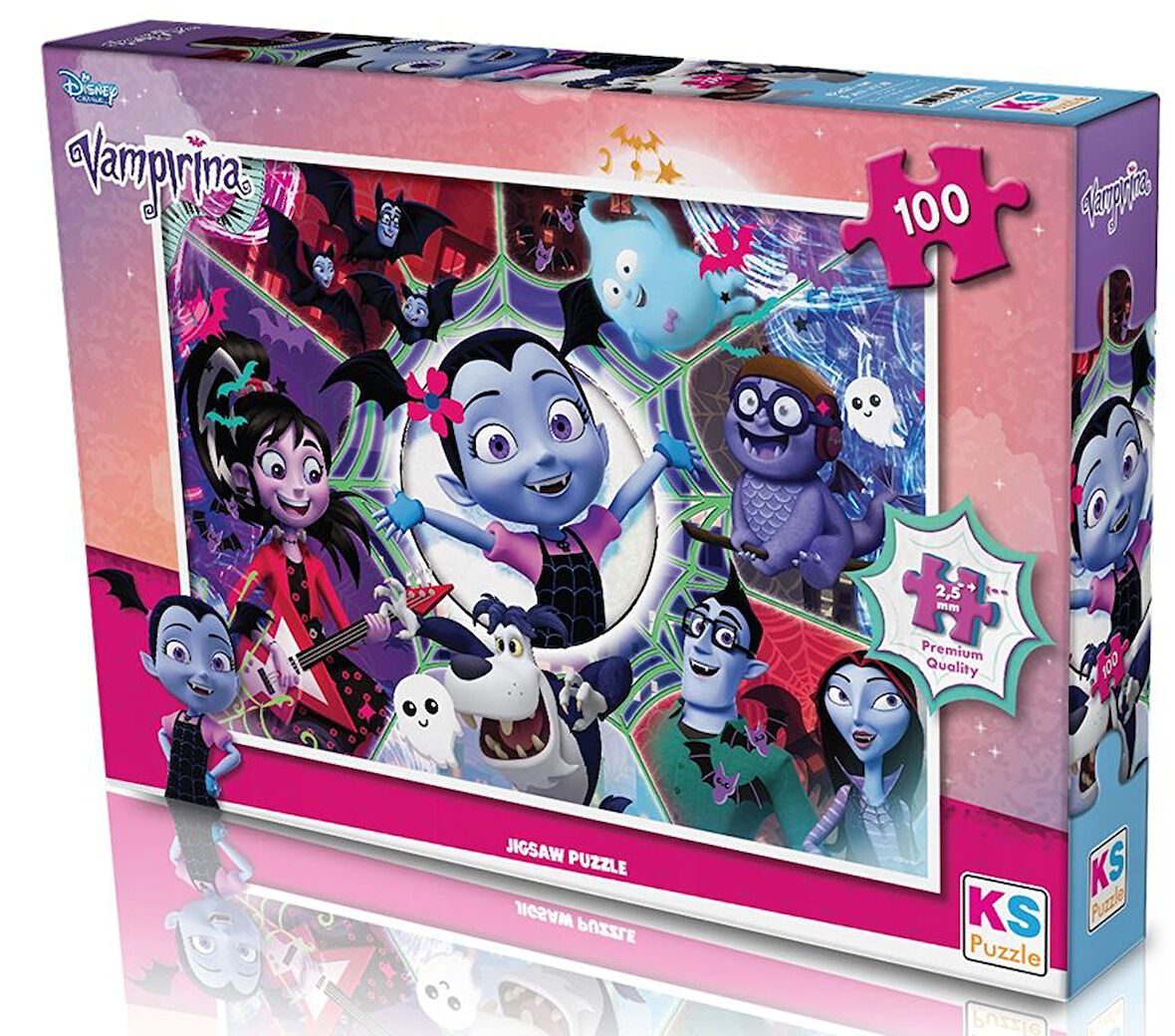 Eğitici Oyuncak KS Puzzle 100 Parça Vampirina Kız Erkek Çocuk Eğitici