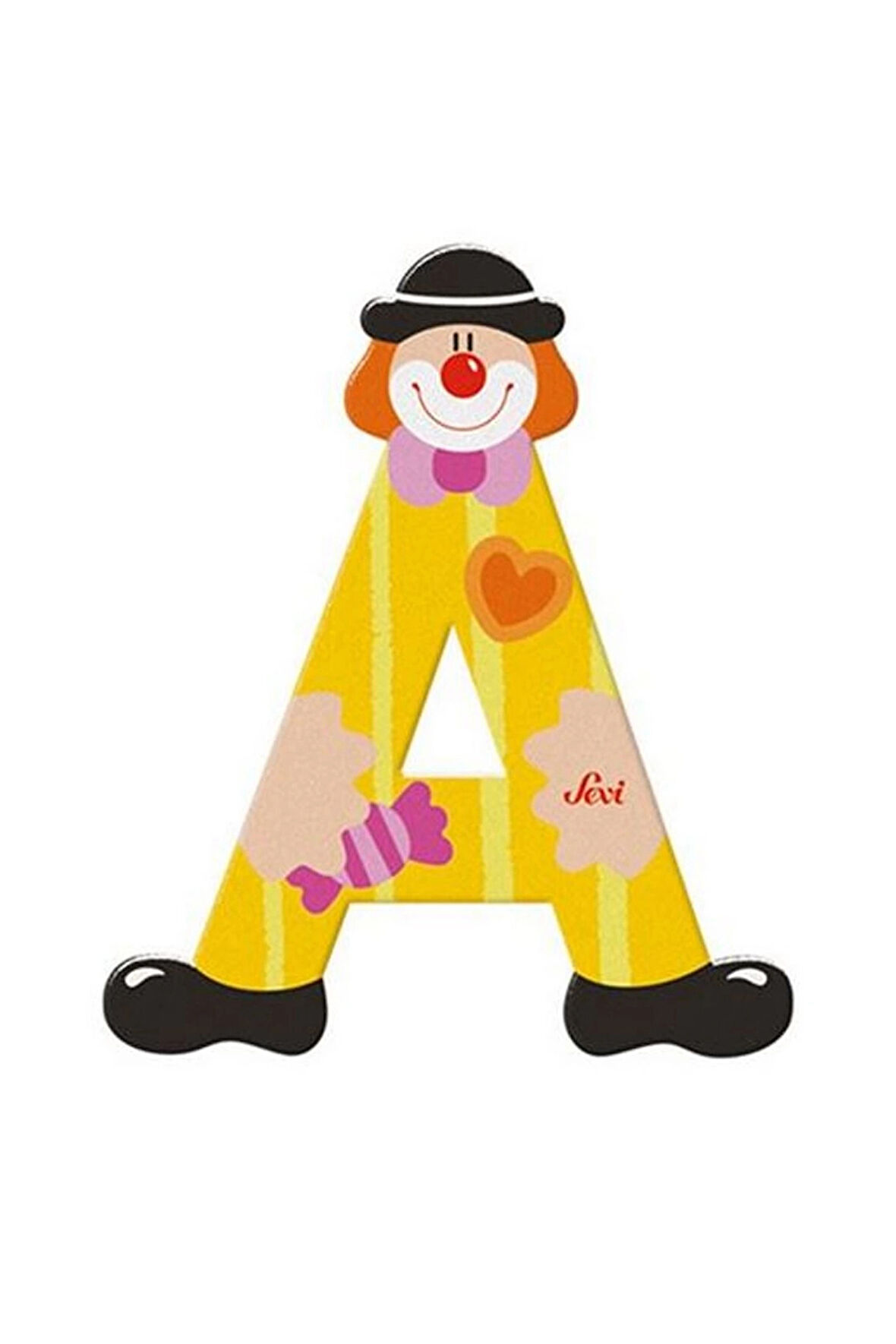 Kız Çocuk Oyuncak Erkek Çocuk Oyuncak Palyanço Ahşap Harf A Eğitici Oyuncaklar